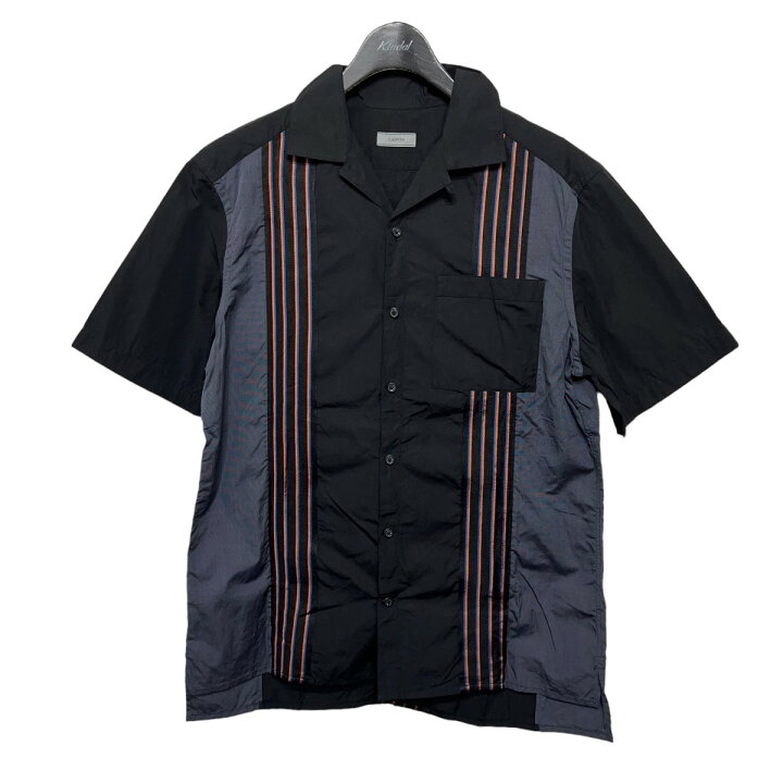楽天市場】【中古】LANVIN オープンカラーシャツ ブラック×グレー 