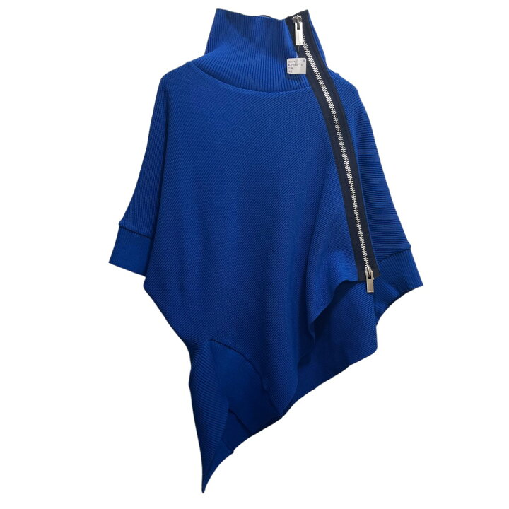 楽天市場】【中古】sacai ハイネックジップニット ブルー サイズ 