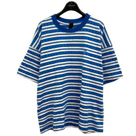 【中古】CHROME HEARTS　「Y Not stripe」Tストライプシャツ ブルー サイズ：M 【250324】（クロムハーツ）