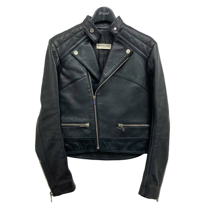 楽天市場】【中古】BALENCIAGA レザーダブルライダースジャケット 