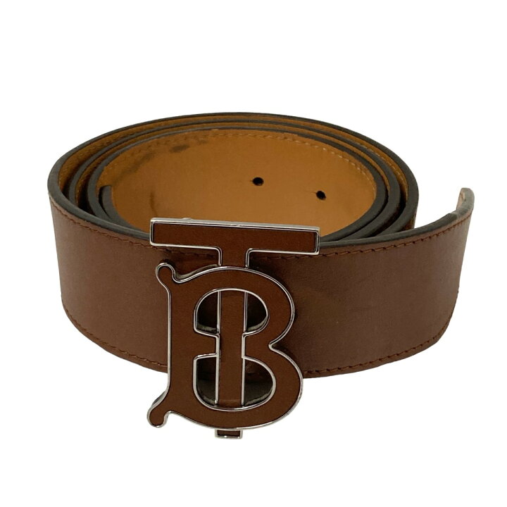楽天市場】【中古】BURBERRY ITPARPEL9BOL レザーベルト ブラウン 