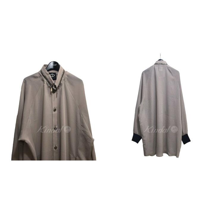 楽天市場】【中古】ACUOD by CHANU ジップロングシャツ ベージュ 