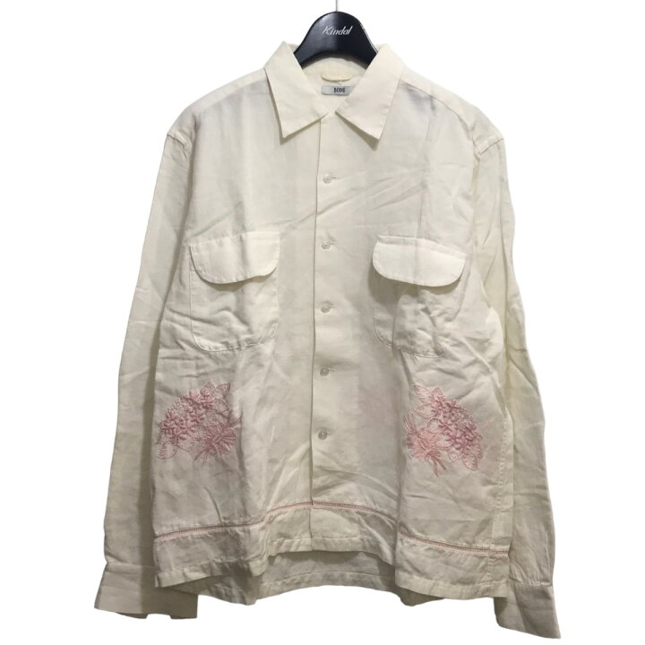楽天市場】【中古】BODE エンブロイダリーコットンリネンシャツ 