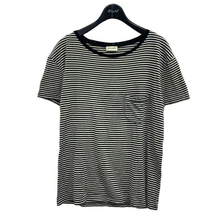 楽天市場】【中古】SAINT LAURENT PARIS シルクボーダーTシャツ 