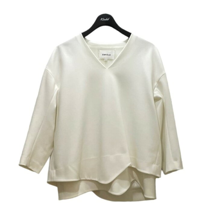 楽天市場】【中古】ENFOLD ダブルクロスレイヤーヘムトップス ホワイト 