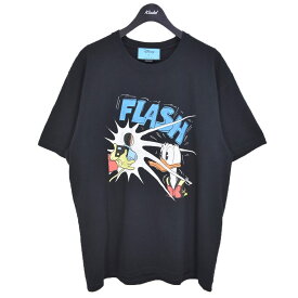 【中古】GUCCI × Disney　Donald Duck T-Shirt ドナルドダック プリントTシャツ 548334 XJDAF ブラック サイズ：XL 【260324】（グッチ×ディズニー）