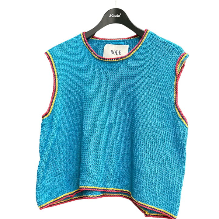 楽天市場】【中古】BODE「TREEHOUSE KNIT TANK」 ニットベスト ブルー 