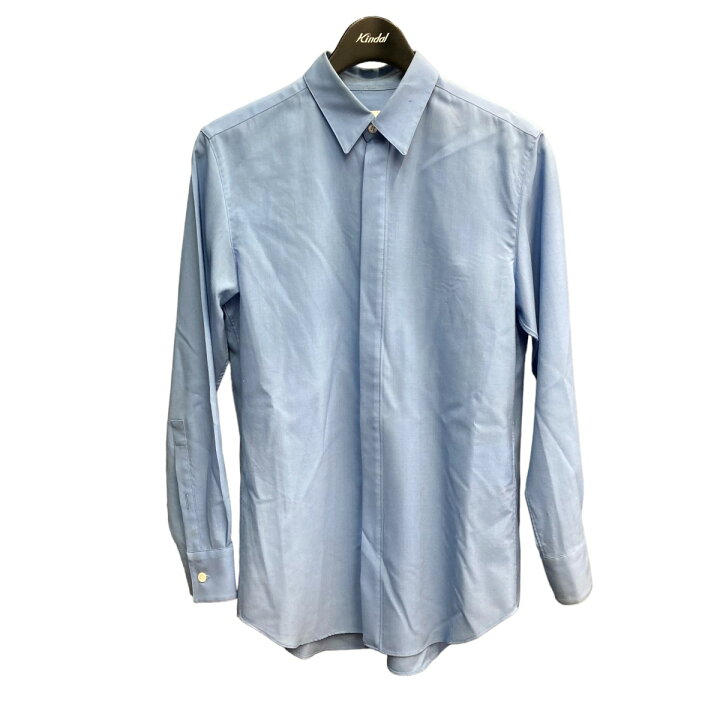 楽天市場】【中古】OVERCOAT 比翼レギュラーカラーシャツ ブルー 