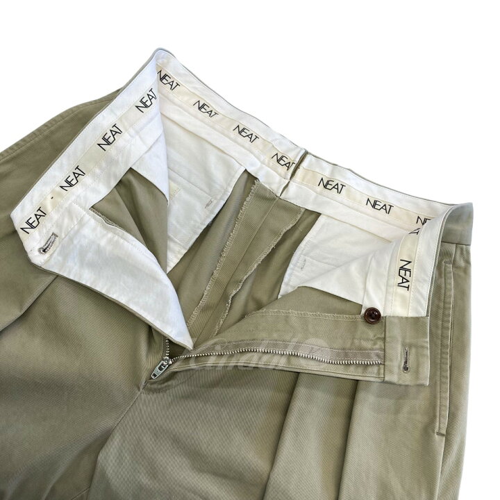 楽天市場】【中古】NEAT「NEAT CHINO」 ツータックチノパンツ ベージュ 