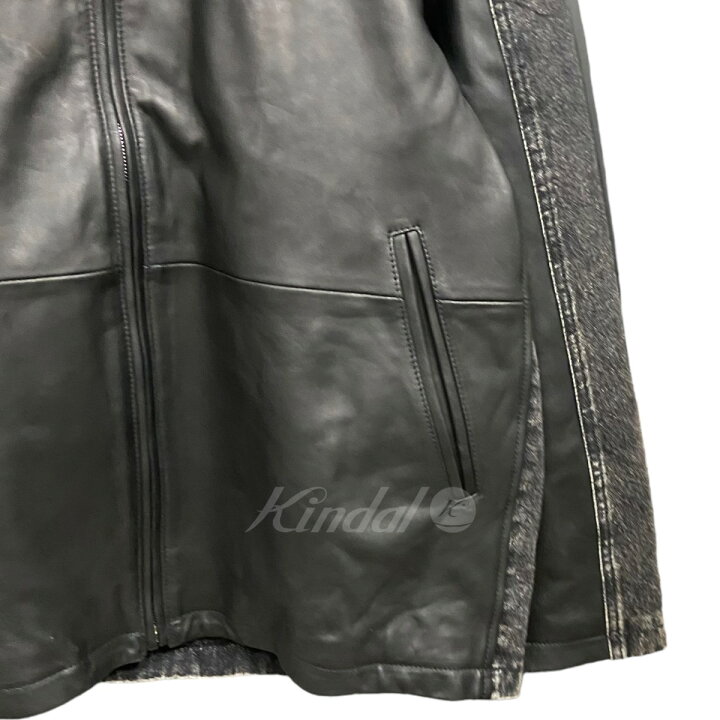 楽天市場】【中古】DIESEL｢ L-STOLLER｣レザー切替デニムジャケット  