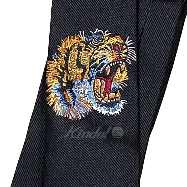 楽天市場】【中古】GUCCI タイガーエンブロイダリーネクタイ ブラック  