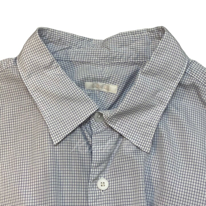 楽天市場】【中古】COMOLI チェックポプリンシャツ T01-02004 ブルー 