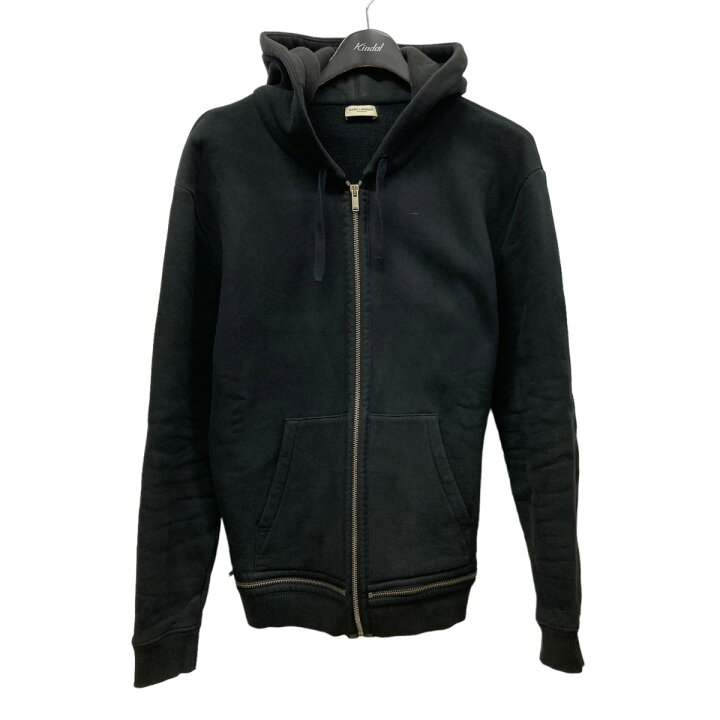 SAINT LAURENT PARIS サンローランパリ パーカー S 黒 【古着】【中古  