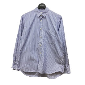 【中古】COMME des GARCONS SHIRT　｢FOREVER WIDE CLASSIC｣ ストライプシャツ FZ-B115 スカイブルー サイズ：XS 【270324】（コムデギャルソンシャツ）