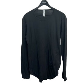 【中古】ATTACHMENT　80／2度詰天竺 クルーネックL／S ブラック サイズ：2 【260324】（アタッチメント）