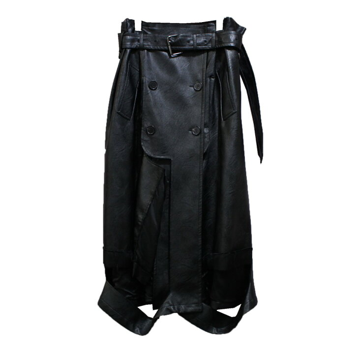 楽天市場】【中古】Maison Margiela 19AW フェイクレザースカート 