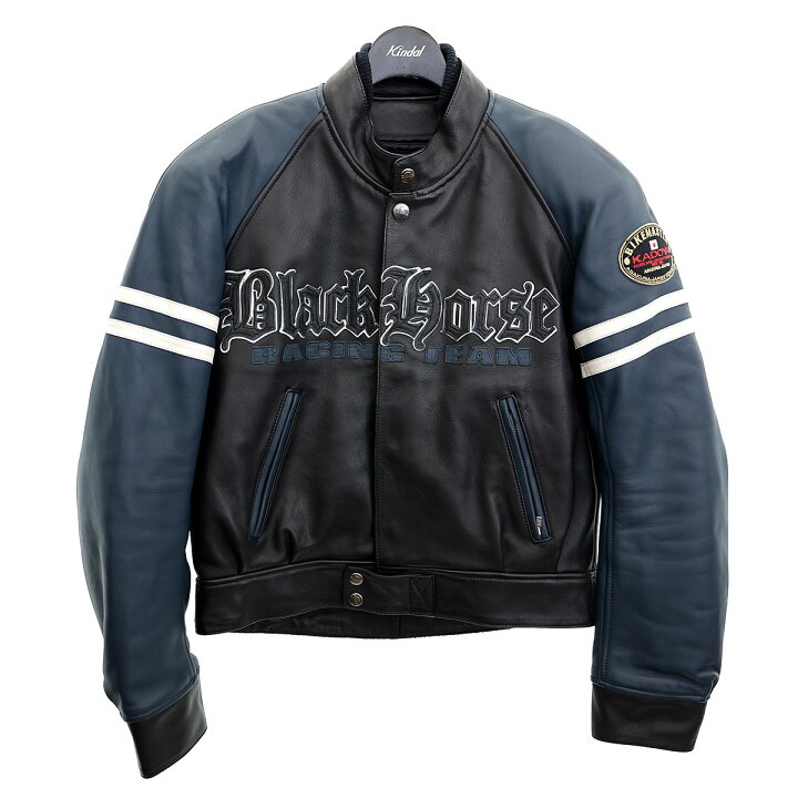 楽天市場】【中古】KADOYABLACK HORSE レザーレーシングジャケット  