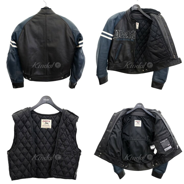 楽天市場】【中古】KADOYABLACK HORSE レザーレーシングジャケット 