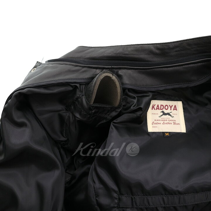 楽天市場】【中古】KADOYABLACK HORSE レザーレーシングジャケット 