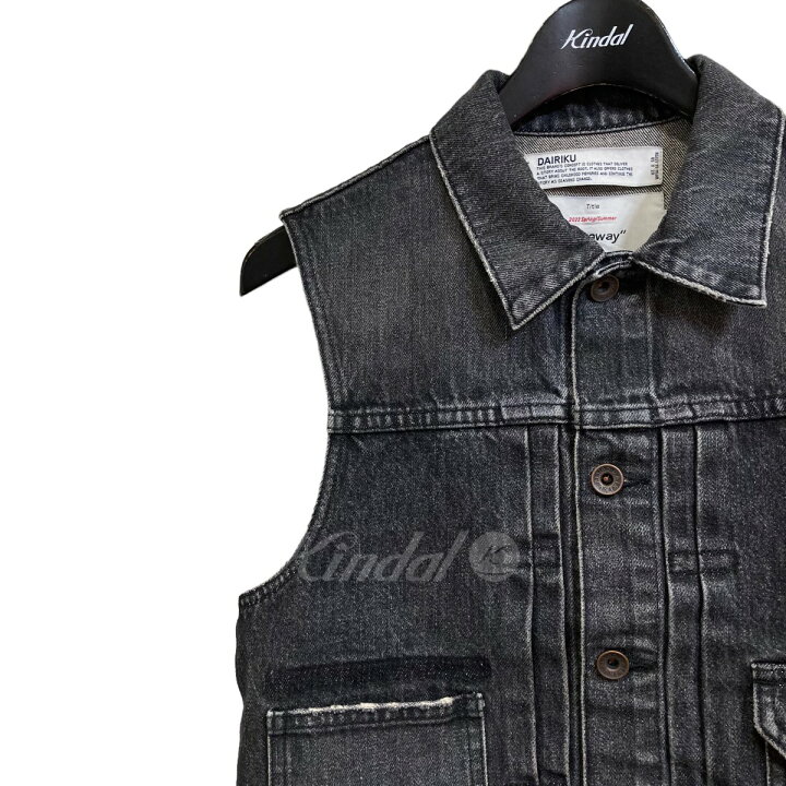 楽天市場】【中古】DAIRIKU23SS 「No sleeve Denim Vest」 デニム 