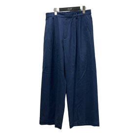 【中古】JOURNAL STANDARD LUXE　22AW サキソニータックパンツ ネイビー サイズ：M 【270324】（ジャーナルスタンダードラックス）