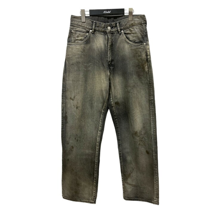 楽天市場】【中古】ANCELLM 23AW｢AGING BLACK DENIM STRAIGHT 5P PANTS  