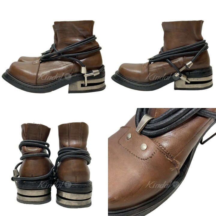 楽天市場】【中古】DIRK BIKKEMBERGSワイヤーブーツ ブラウン サイズ 