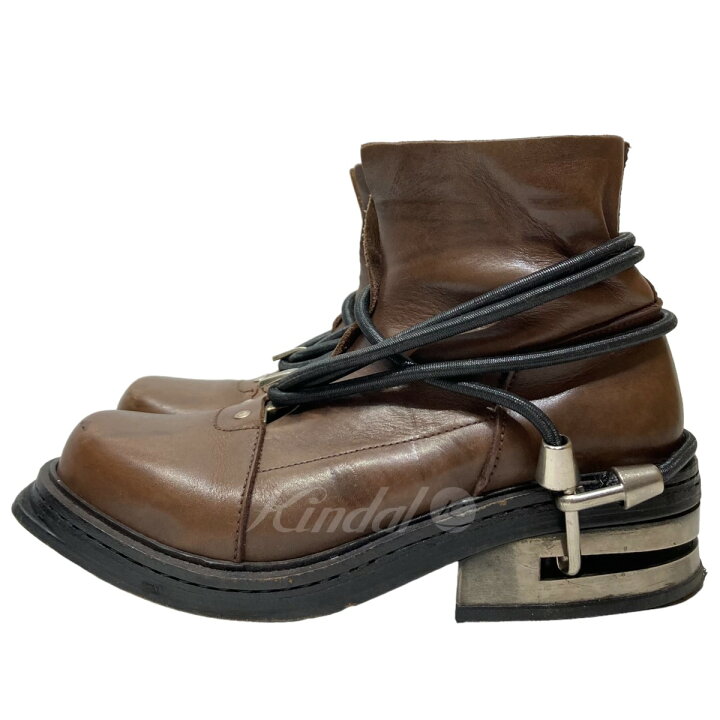 楽天市場】【中古】DIRK BIKKEMBERGSワイヤーブーツ ブラウン サイズ 