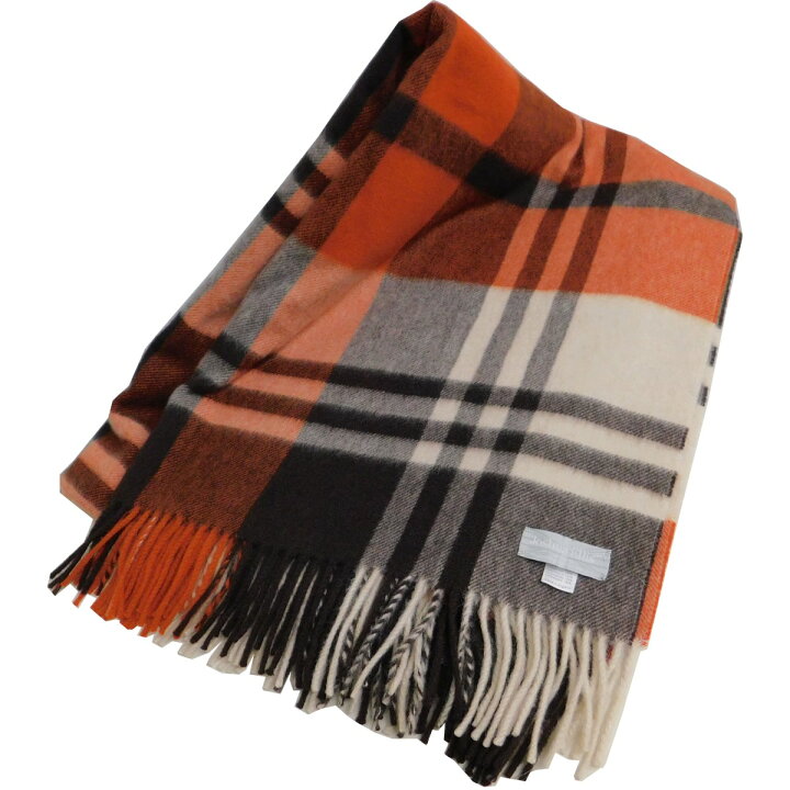 楽天市場】【中古】Joshua Ellis チェック柄カシミヤ大判ストール  