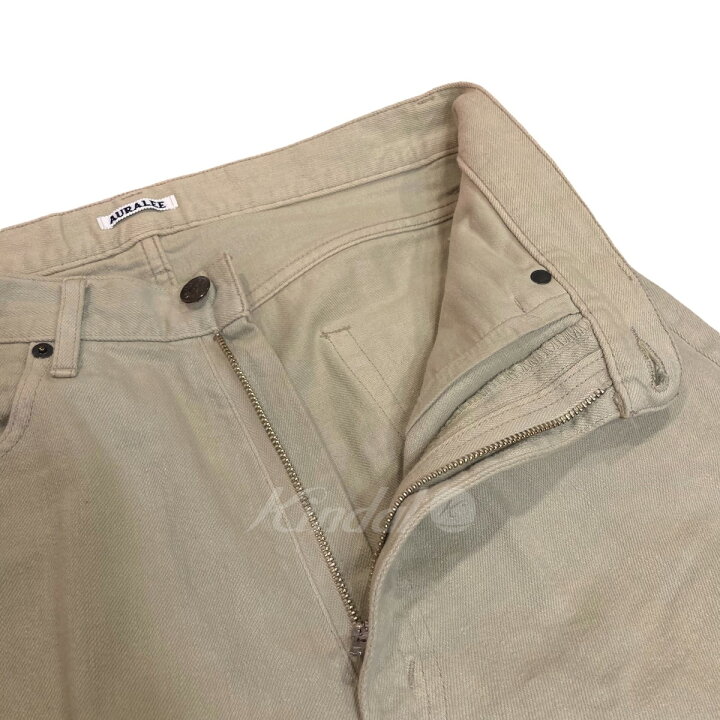 楽天市場】【中古】AURALEE22AW「BOTANICAL DYED SELVEDGE DENIM PANTS 