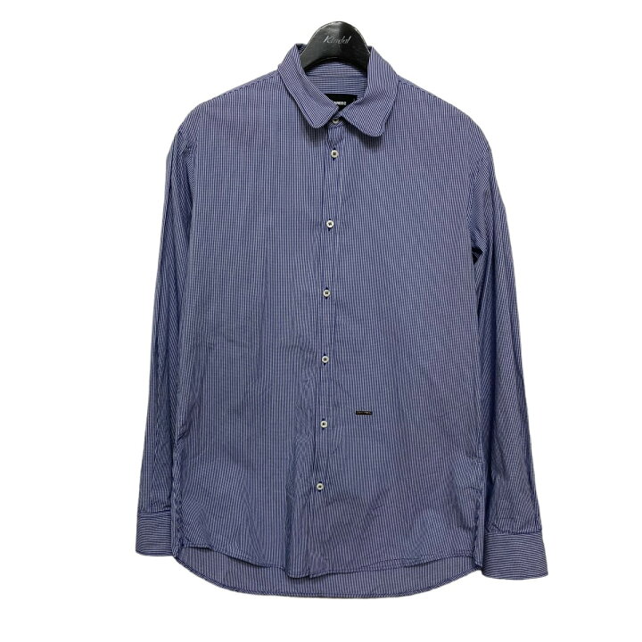 楽天市場】【中古】DSQUARED2 チェックシャツ ブルー×ホワイト サイズ 