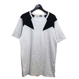 【中古】MSGM　ロゴプリントTシャツ 154795-01 ホワイト サイズ：S 【280324】（エムエスジーエム）