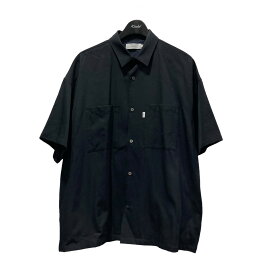 【中古】Graphpaper　21SS｢Selvage Wool S／S Oversized Box Shirt｣半袖シャツ ネイビー サイズ：フリーサイズ 【280324】（グラフペーパー）