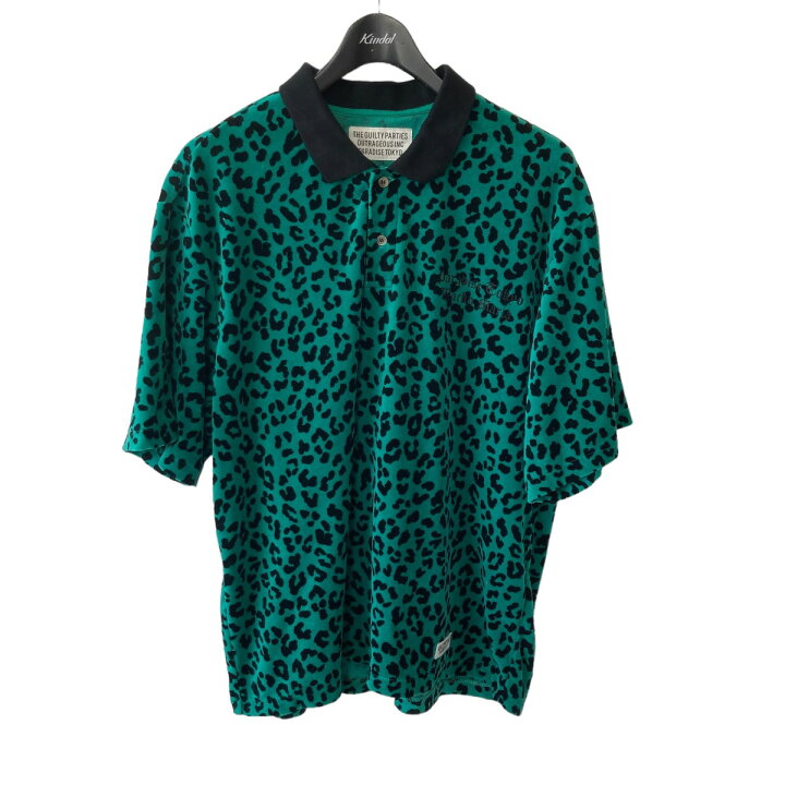 楽天市場】【中古】WACKO MARIA LEOPARD VELOUR POLO SHIRT グリーン  
