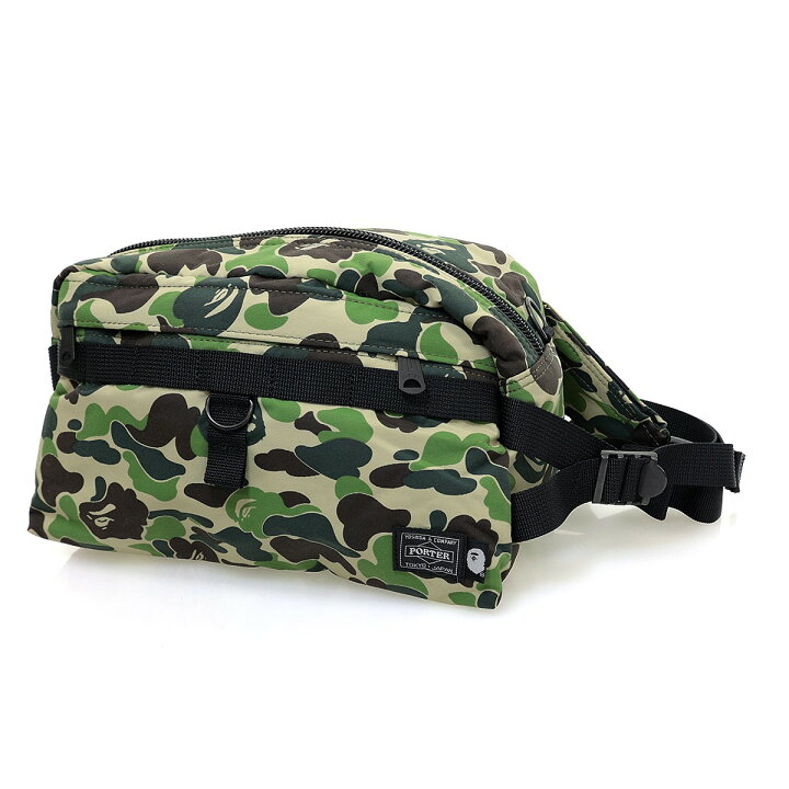 楽天市場】【中古】A BATHING APE×PORTER ABC CAMO WAIST BAG M 迷彩柄  