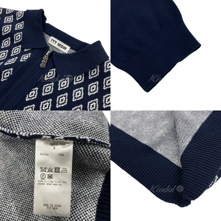 楽天市場】【中古】TTT MSW 2023SS 「Diamond Knit Polo」 ダイヤ柄 