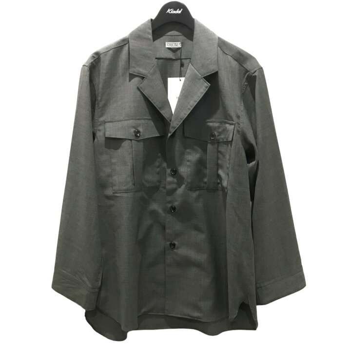 楽天市場】【中古】RAKINES23SS モヘヤ混シャツジャケット グレー 