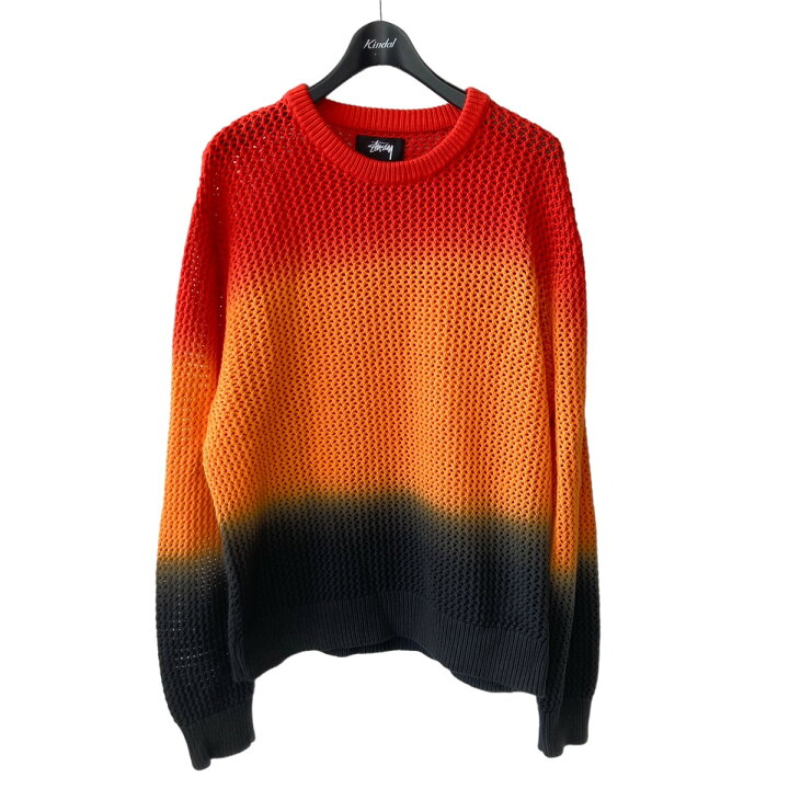 楽天市場】【中古】Stussy グラデーション メッシュ ニット オレンジ 