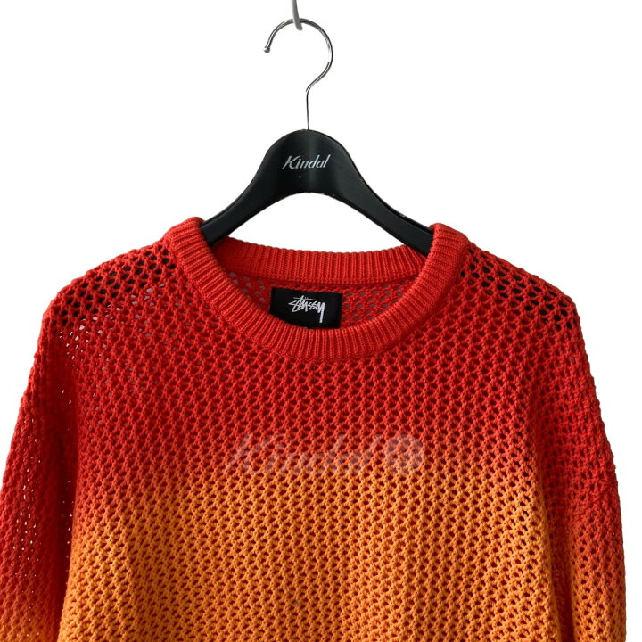 楽天市場】【中古】Stussy グラデーション メッシュ ニット オレンジ 