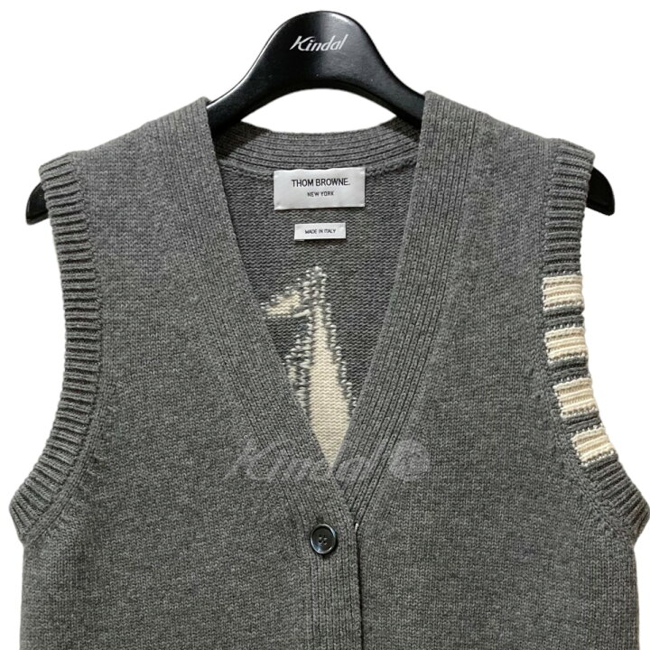 楽天市場】【中古】THOM BROWNEファインメリノ 帆船 ニットベスト  