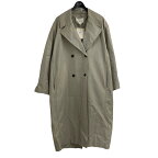 【中古】STUDIO NICHOLSON　｢WASHED COATED COTTON OVER COAT」 トレンチコート グレージュ サイズ：1 【280324】（スタジオニコルソン）