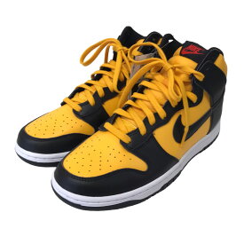 【中古】NIKE｢Dunk High University Gold and Black｣ハイカットスニーカー ブラック サイズ：28．0【価格見直し】