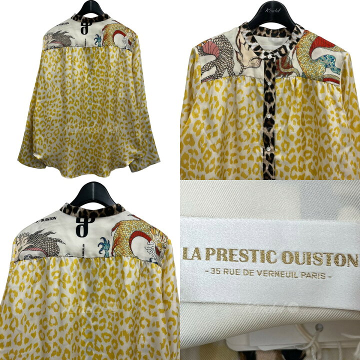 楽天市場】【中古】LA PRESTIC OUISTON シルクシャツ イエロー サイズ 