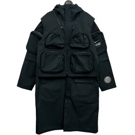 【中古】NIKE × UNDERCOVER　「AS MNRG SR PARKA」 レイヤードコート ブラック サイズ：L 【280324】（ナイキ アンダーカバー）