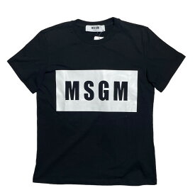 【中古】MSGM　PANEL T-SHIRT ブラック サイズ：XS 【280324】（エムエスジーエム）