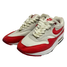 【中古】NIKE　AIR MAX 1 ANNIVERSARY 908375-103 ホワイト×レッド サイズ：27cm 【280324】（ナイキ）