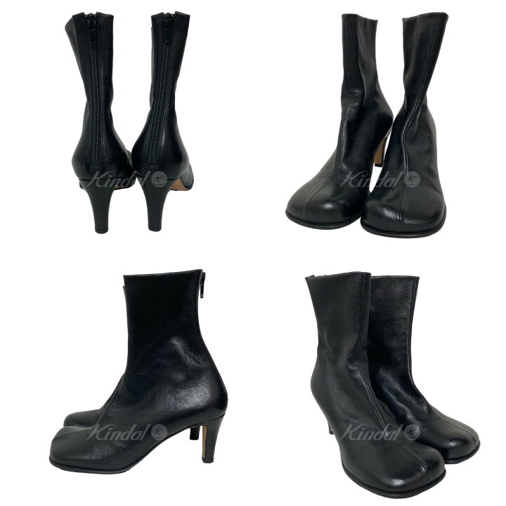 楽天市場】【中古】BOTTEGA VENETA ブロックアンクルブーツ ブラック 