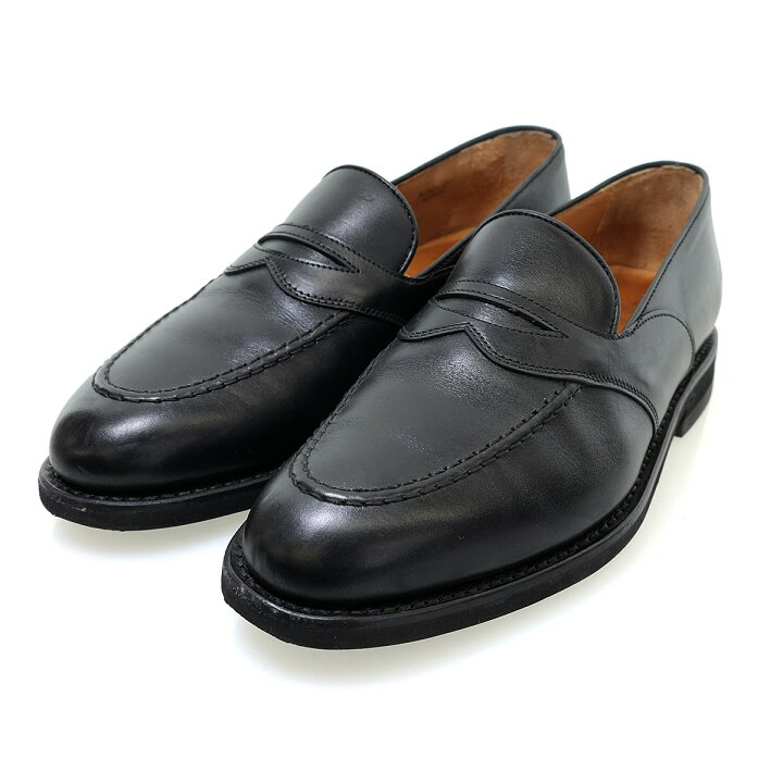 楽天市場】【中古】Berwick1707 レザーローファー 4407 ブラック 