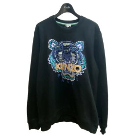 【中古】KENZO　タイガーエンブロイダリースウェット ブラック サイズ：L 【300324】（ケンゾー）