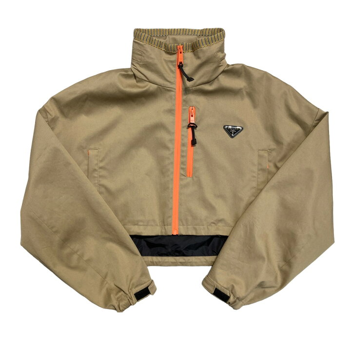 楽天市場】【中古】PRADAジップショートジャケット ベージュ サイズ 